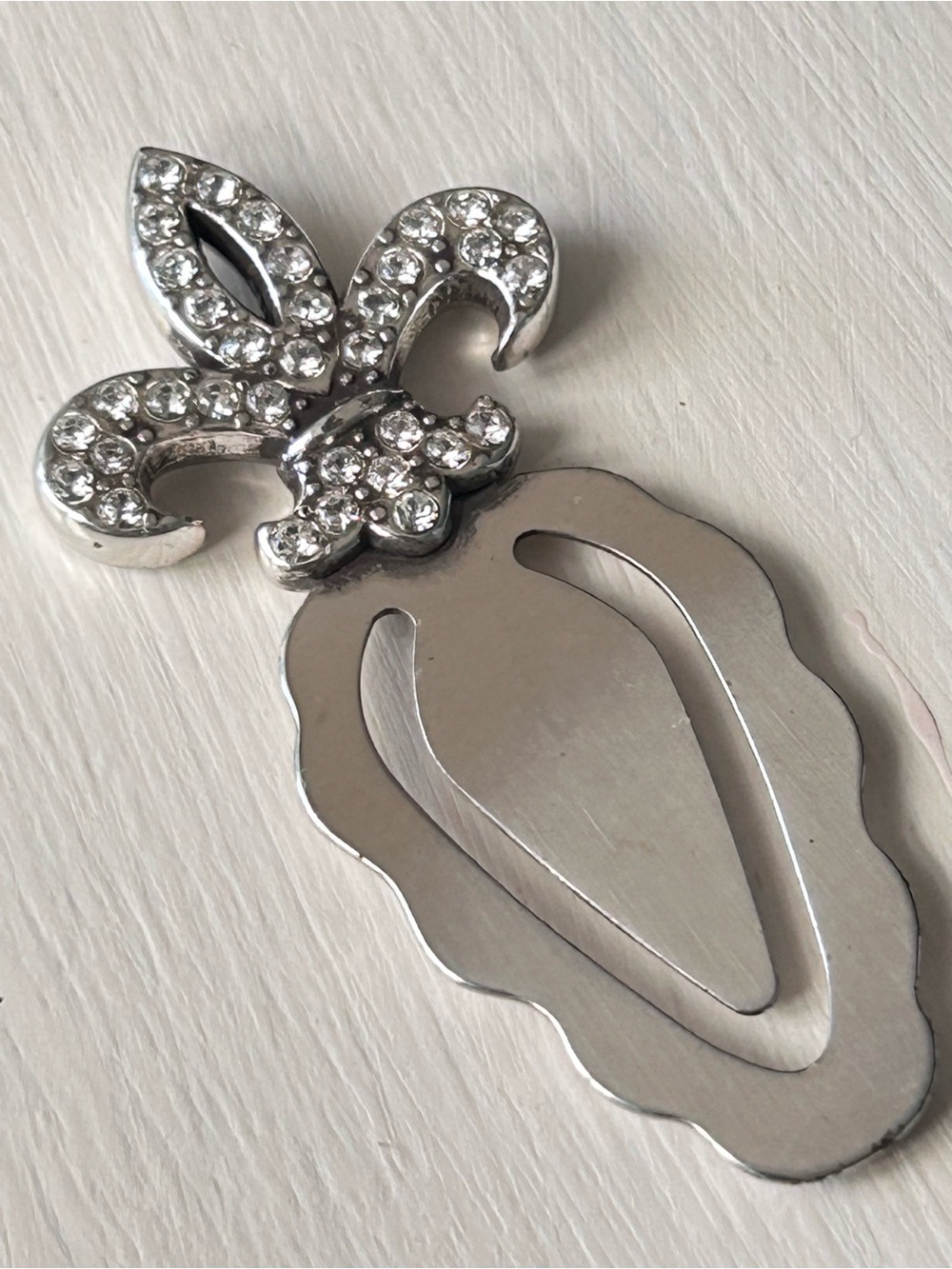 Brighton silver-plated bookmark Fleur-de-Lis design